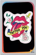 Carrefour Market-Les jours star-Les Rolling Stones (2012) - Sticker Tatoo you