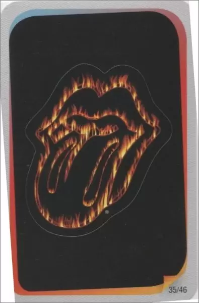 Carrefour Market-Les jours star-Les Rolling Stones (2012) - Sticker flammes
