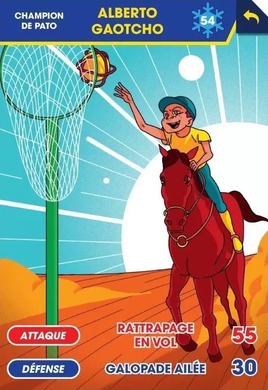 Cartes Tour du monde des sports (Pitch - Brioche Pasquier) - Alberto Gaotcho - Pato