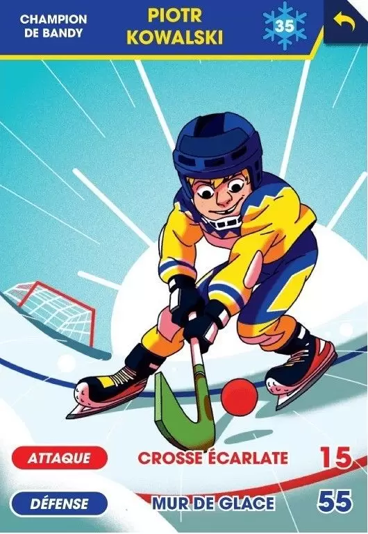 Cartes Tour du monde des sports (Pitch - Brioche Pasquier) - Piotr Kowalski - Bandy