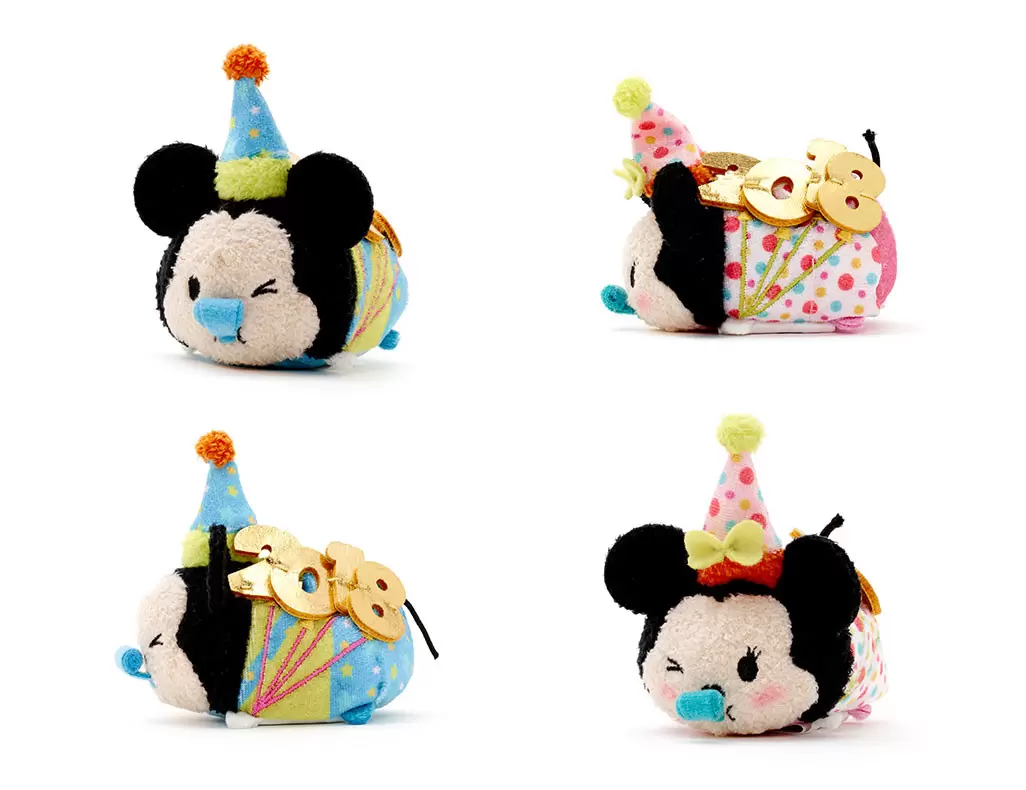 Tsum Tsum Bag And Set - Mickey and Minnie Birthday Set