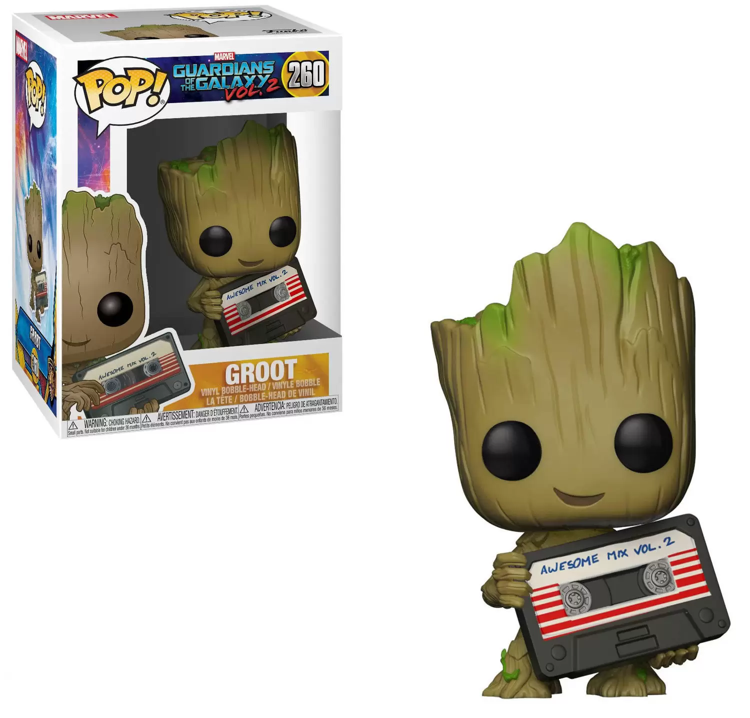POP! MARVEL - Guardians of The Galaxy 2 - Groot holding Mix Tape
