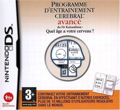 Jeux Nintendo DS - Programme d\'Entrainement Cerebral Avancé du Dr Kawashima: Quel Âge a votre Cerveau?