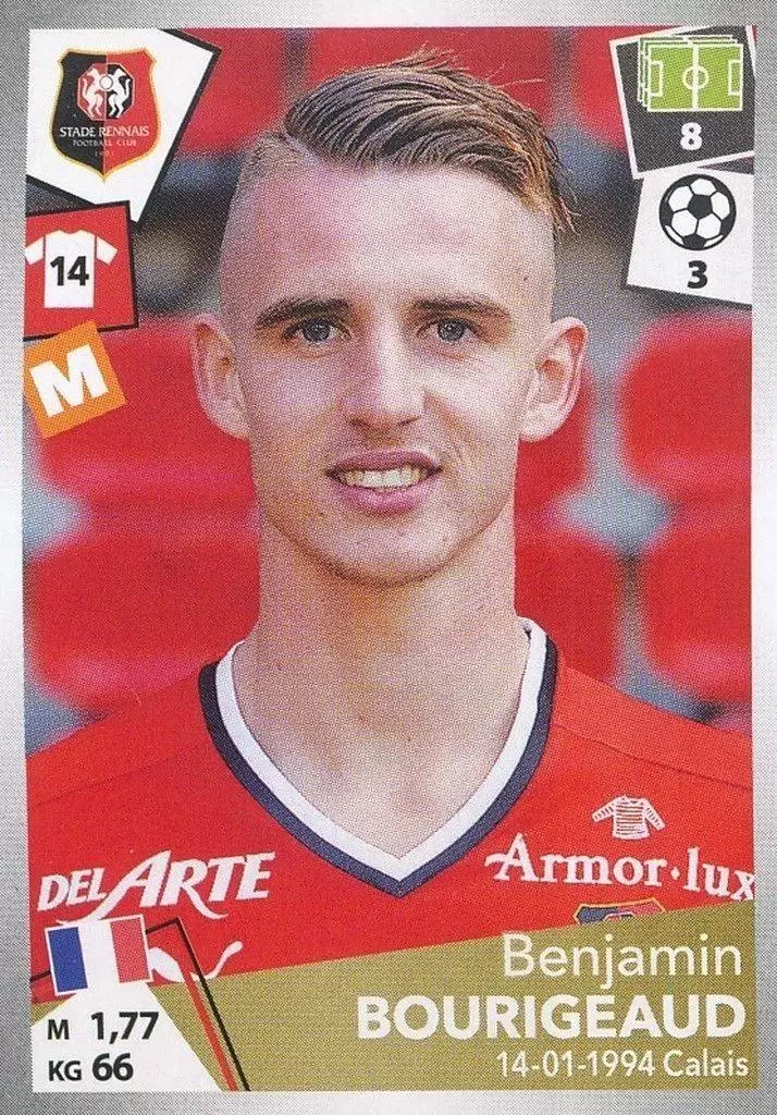 Foot 2017-18 : Championnat de France - Benjamin Bourigeaud - Stade Rennais FC