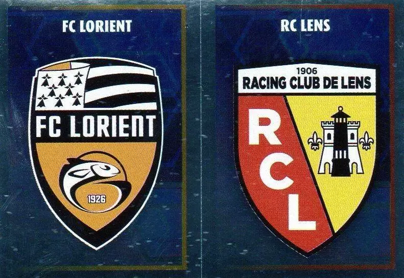 Foot 2017-18 : Championnat de France - Écusson (RC Lens / FC Lorient) - Ligue 2