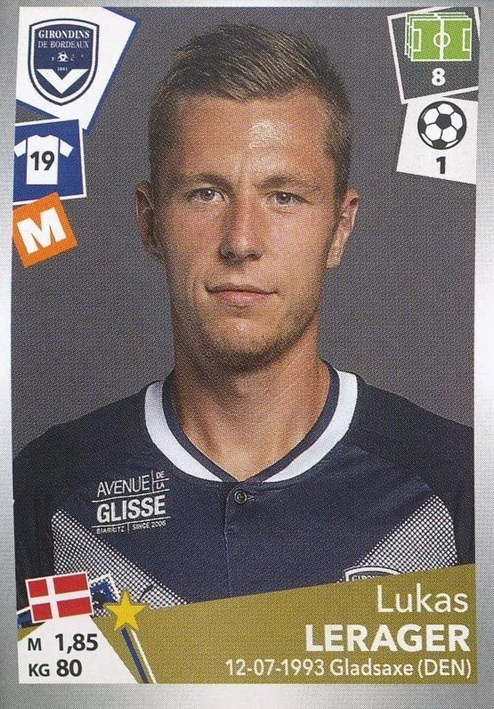 Foot 2017-18 : Championnat de France - Lukas Lerager - Girondins de Bordeaux