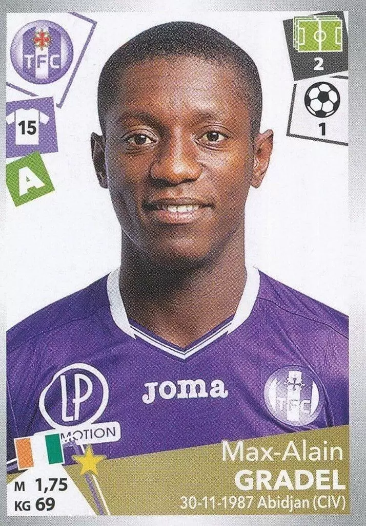 Foot 2017-18 : Championnat de France - Max-Alain Gradel - Toulouse FC