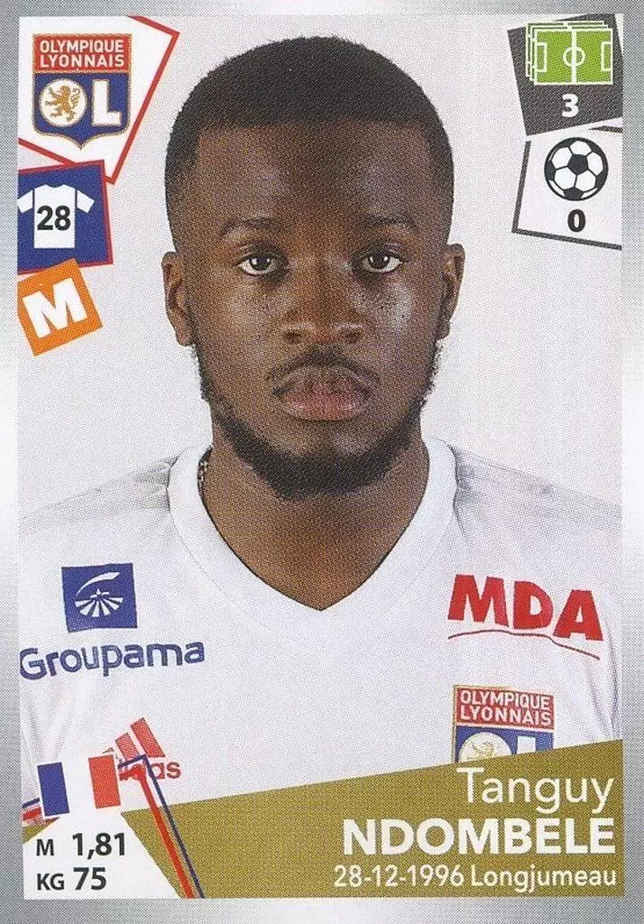 Foot 2017-18 : Championnat de France - Tanguy Ndombele - Olympique Lyonnais