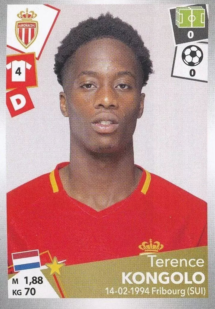 Foot 2017-18 : Championnat de France - Terence Kongolo - AS Monaco