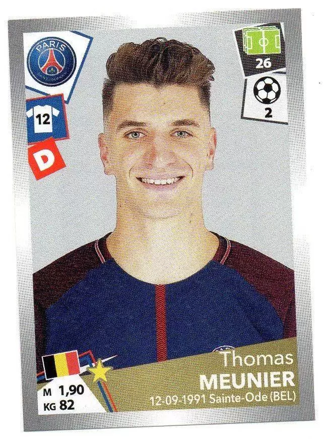 Foot 2017-18 : Championnat de France - Thomas Meunier - Paris Saint-Germain