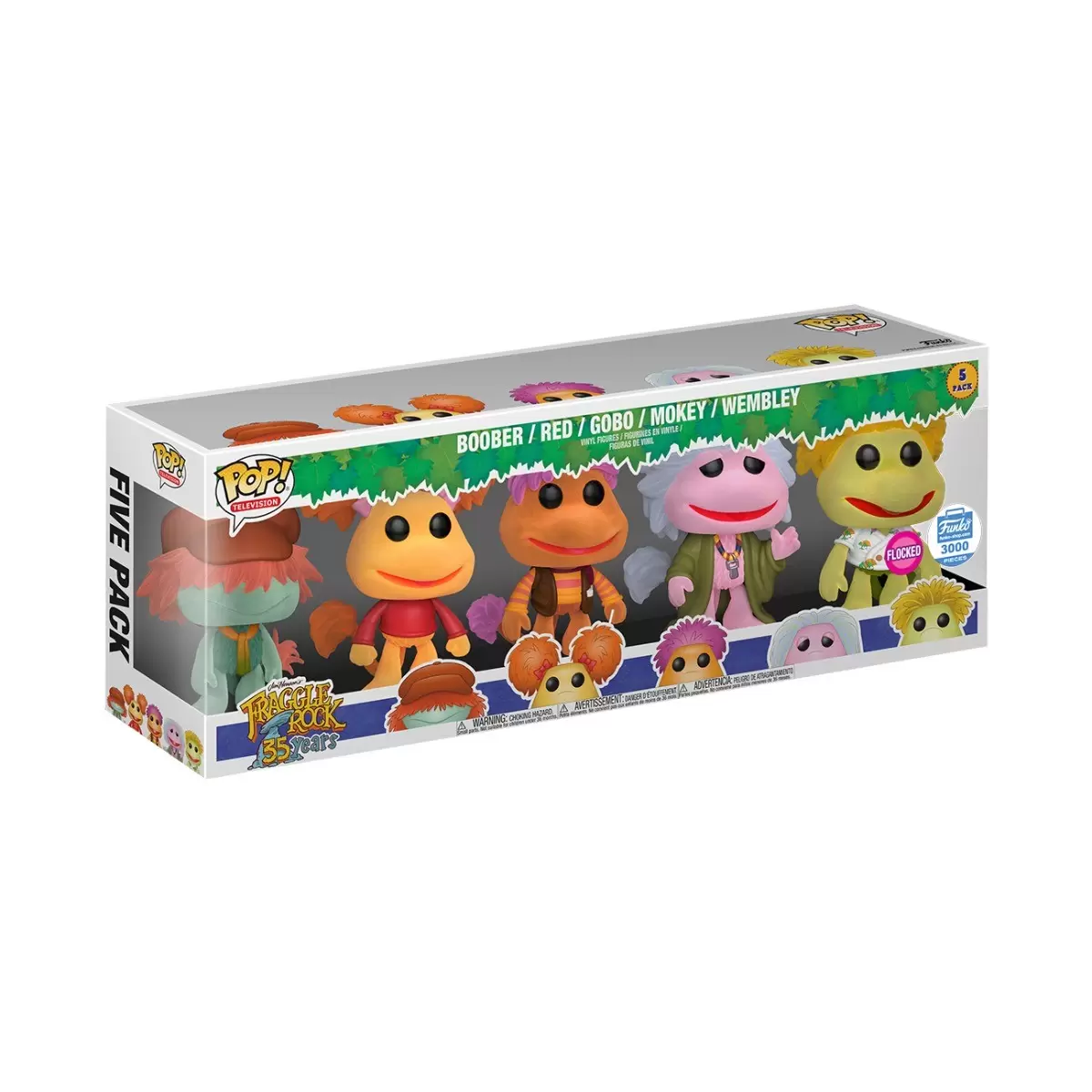 POP! Television - Fraggle Rock - Boober, Red, Gobo, Mokey and Wembley Flocked 5 Pack