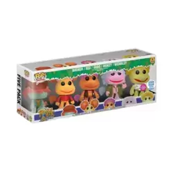 Fraggle Rock - Boober, Red, Gobo, Mokey and Wembley Flocked 5 Pack