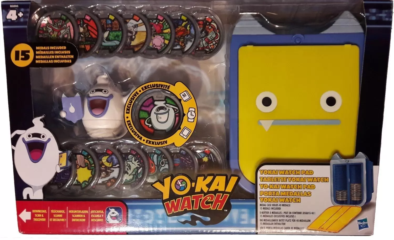 Yo-Kai Medal Moments - Coffret mallette de rangement et 15 médaillons