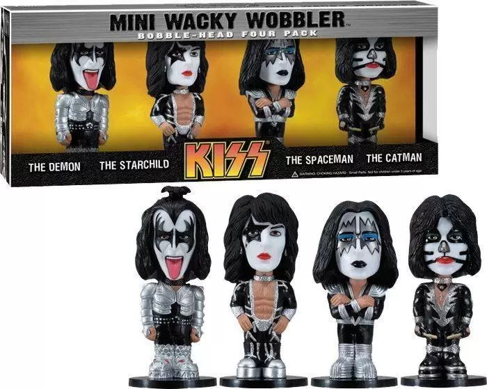 Mini Wacky Wobbler - Kiss 4 Pack