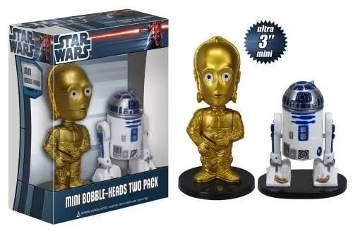 Mini Wacky Wobbler - Star Wars - C-3PO & R2D2 2 Pack