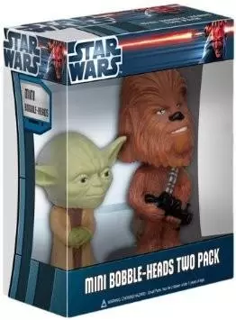 Mini Wacky Wobbler - Star Wars - Yoda & Chewbacca