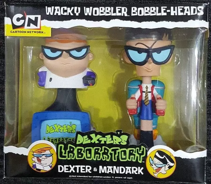 Wacky Wobbler Cartoons - Cartoon Network - Dexter and Mandark  2 Pack