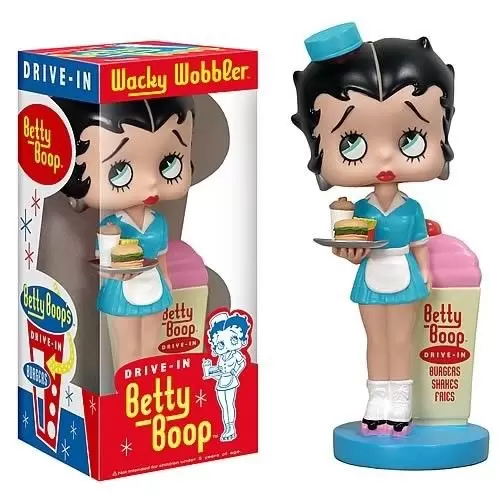 Wacky Wobbler Cartoons - Drive-in Betty Boop Blue Dress