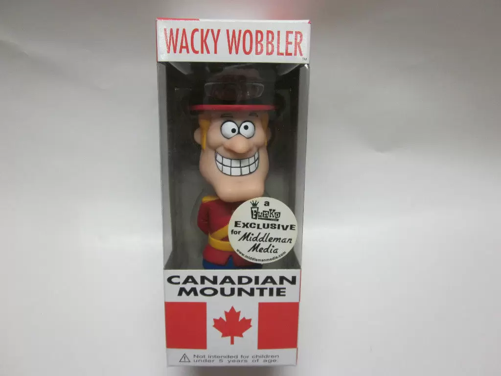 Wacky Wobbler Cartoons - Duddley Do-Right Canadian Mountie