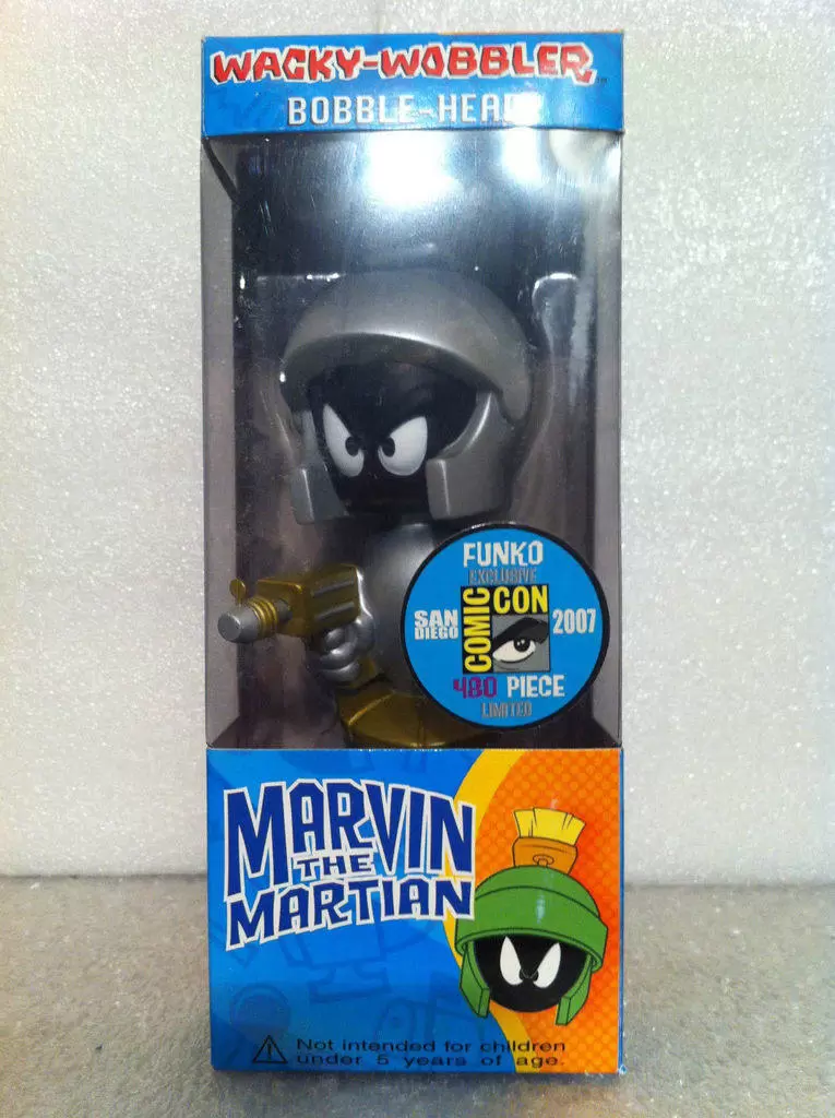 Wacky Wobbler Cartoons - Marvin The Martian Silver and Gold