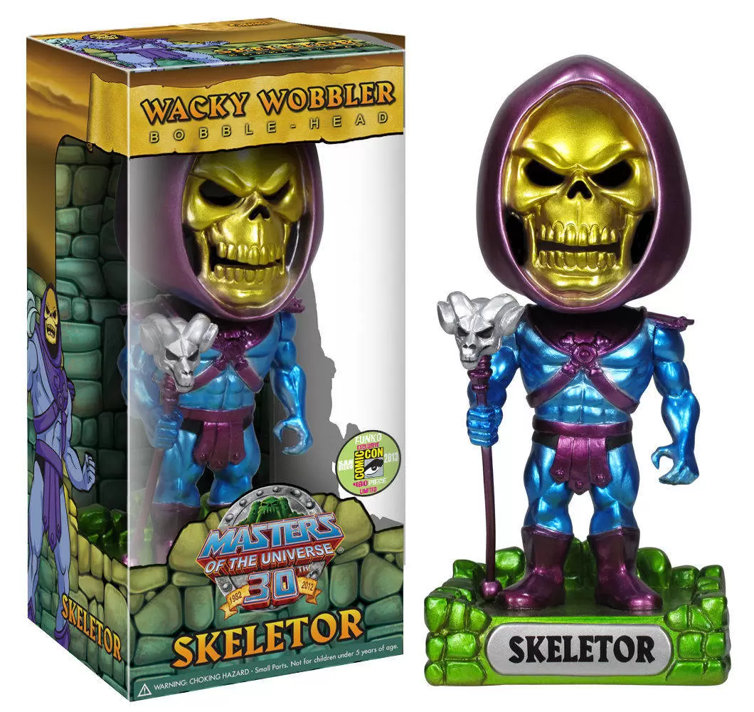 Wacky Wobbler Cartoons - Masters of the Universe - Skeletor Metallic
