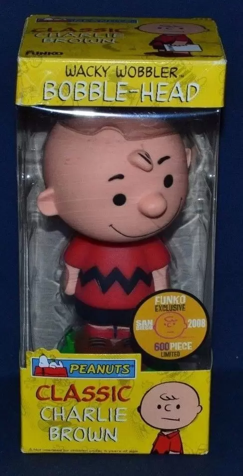 Wacky Wobbler Cartoons - Peanuts - Classic Charlie Brown Red Shirt