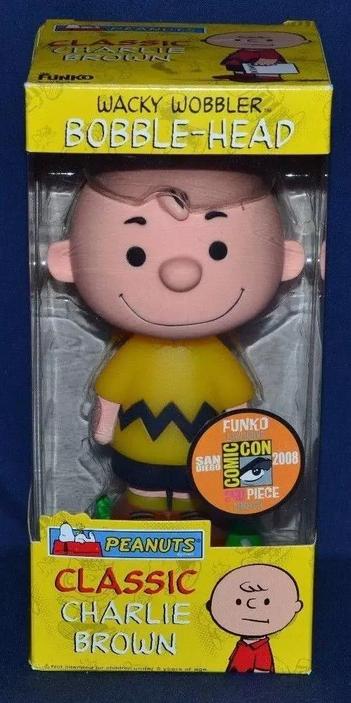 Wacky Wobbler Cartoons - Peanuts - Classic Charlie Brown Yellow Shirt