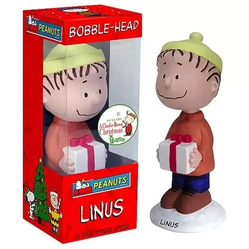 Wacky Wobbler Cartoons - Peanuts - Linus Holiday
