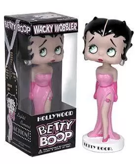 Wacky Wobbler Cartoons - Pink Dress Betty Boop