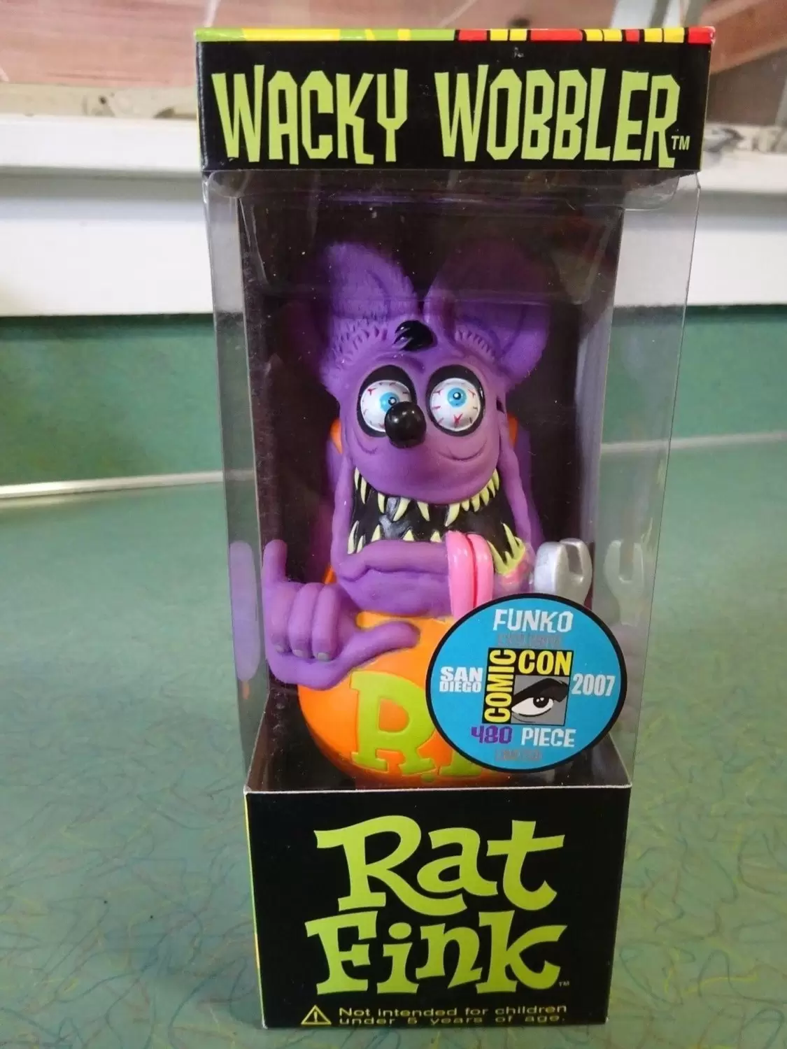 Wacky Wobbler Cartoons - Rat Fink Wrench Purple