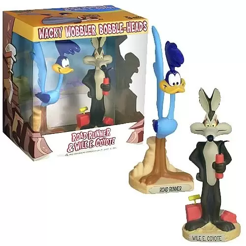 Wacky Wobbler Cartoons - Road Runner And Wile E. Coyote 2 Pack