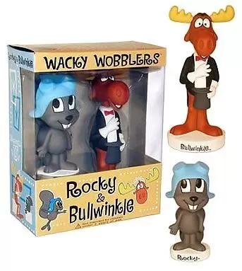 Wacky Wobbler Cartoons - Rocky And Bullwinkle 2 Pack