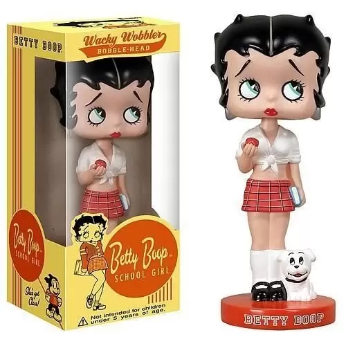 Wacky Wobbler Cartoons - School Girl Betty Boop