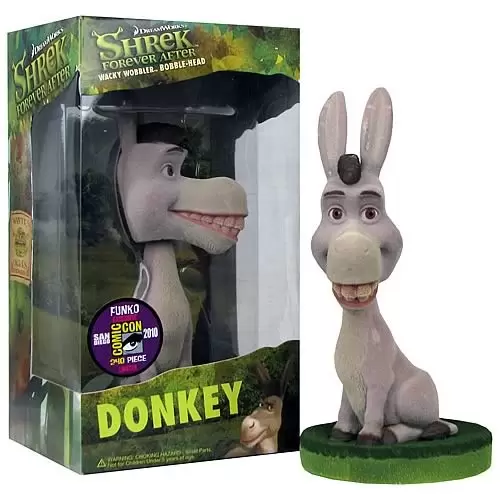 Wacky Wobbler Cartoons - Shrek - Donkey Flocked