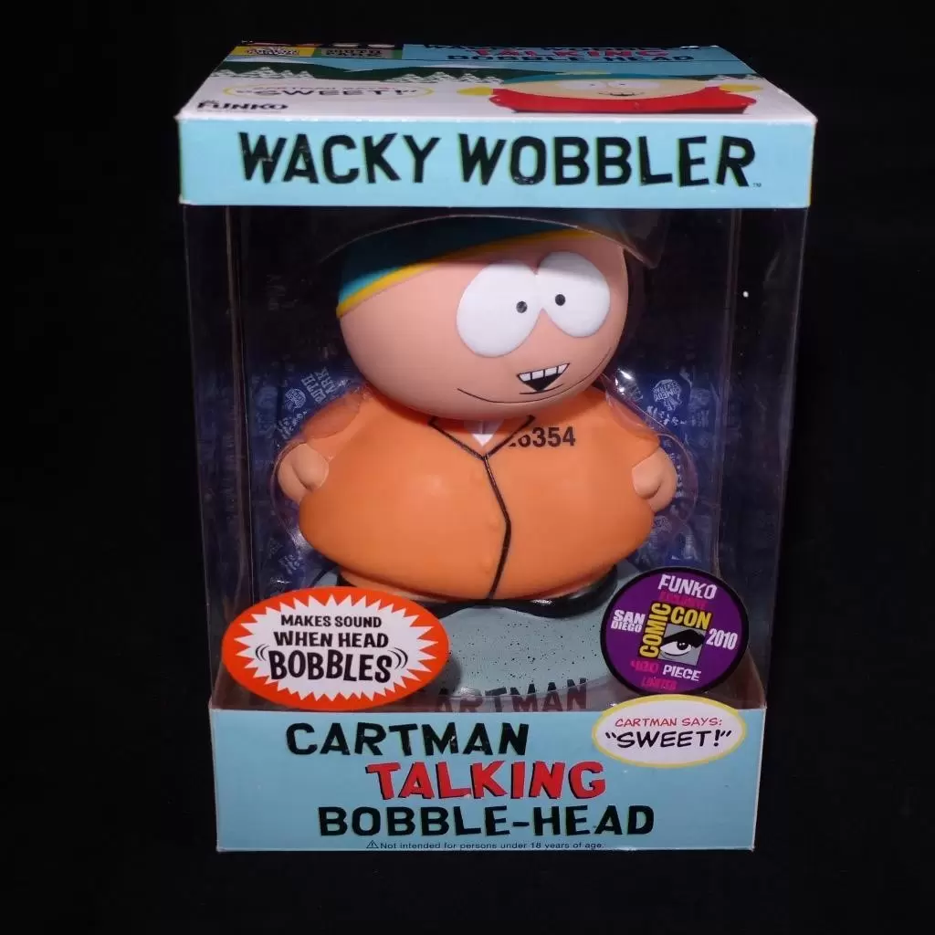 Wacky Wobbler Cartoons - South Park - Cartman Prison
