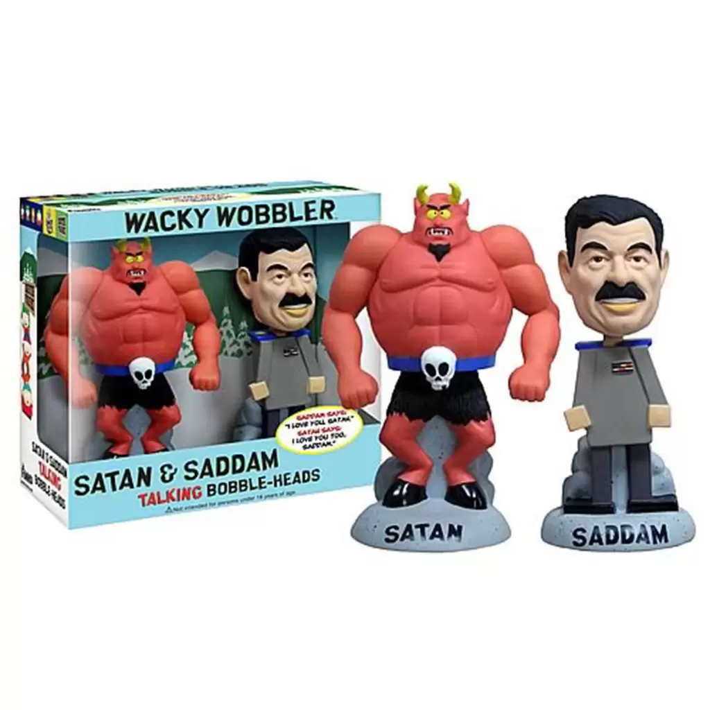 Wacky Wobbler Cartoons - South Park - Satan & Saddam