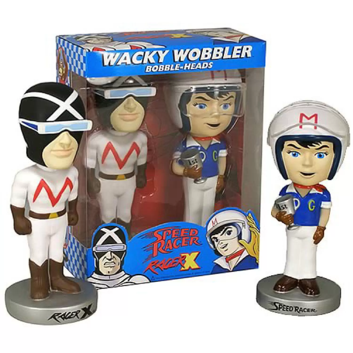 Wacky Wobbler Cartoons - Speed Racer & Racer 2 Pack
