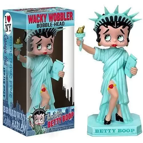 Wacky Wobbler Cartoons - Statue of Liberty Betty Boop