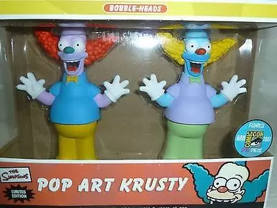 Wacky Wobbler Cartoons - The Simpsons - Series 3 - Krusty 2 Pack Blue and Purple Shirt