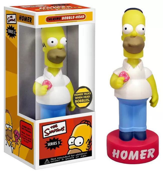 Wacky Wobbler Cartoons - The Simpsons - Series 5 - Homer with Donut