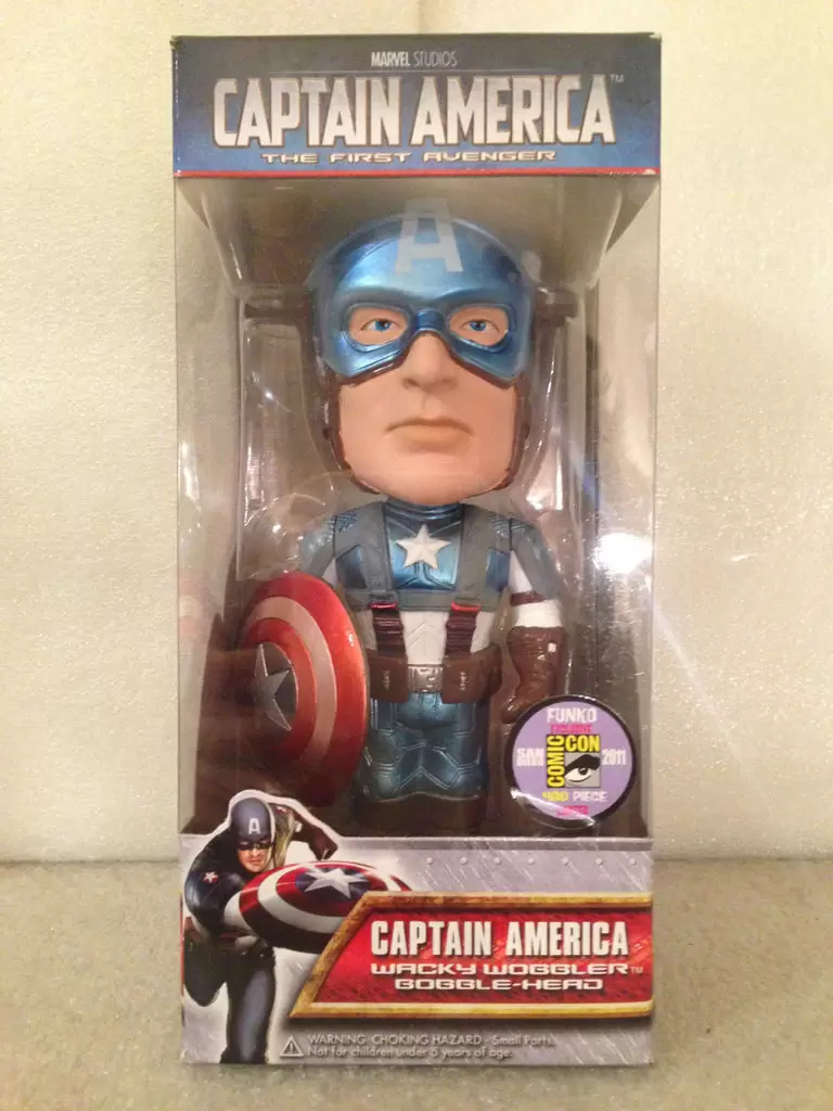 Wacky Wobbler Marvel - Captain America - Captain America Metallic