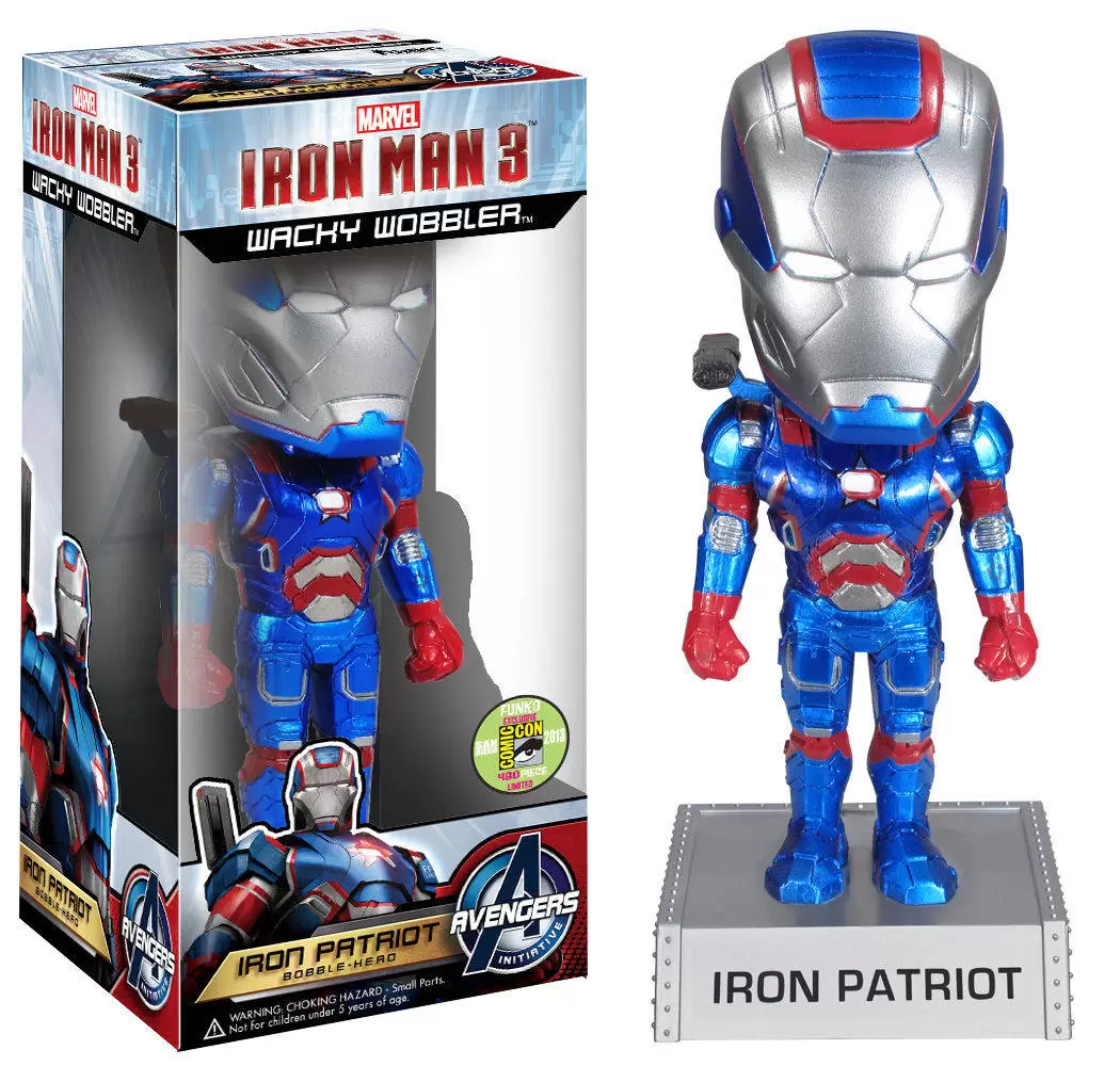 Wacky Wobbler Marvel - Iron Man 3 - Iron Patriot Metallic