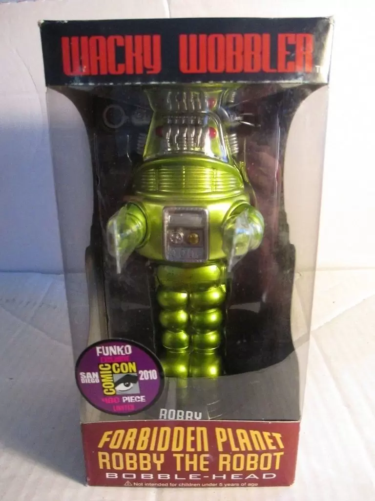 Wacky Wobbler Movies - Forbidden Planet - Robby The Robot Lime Green