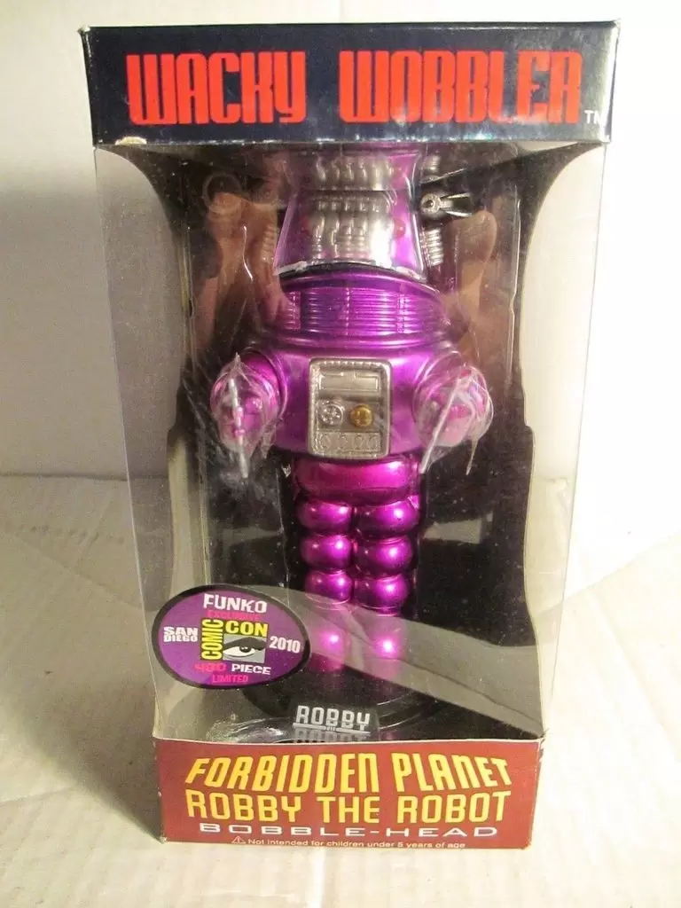Wacky Wobbler Movies - Forbidden Planet - Robby The Robot Purple