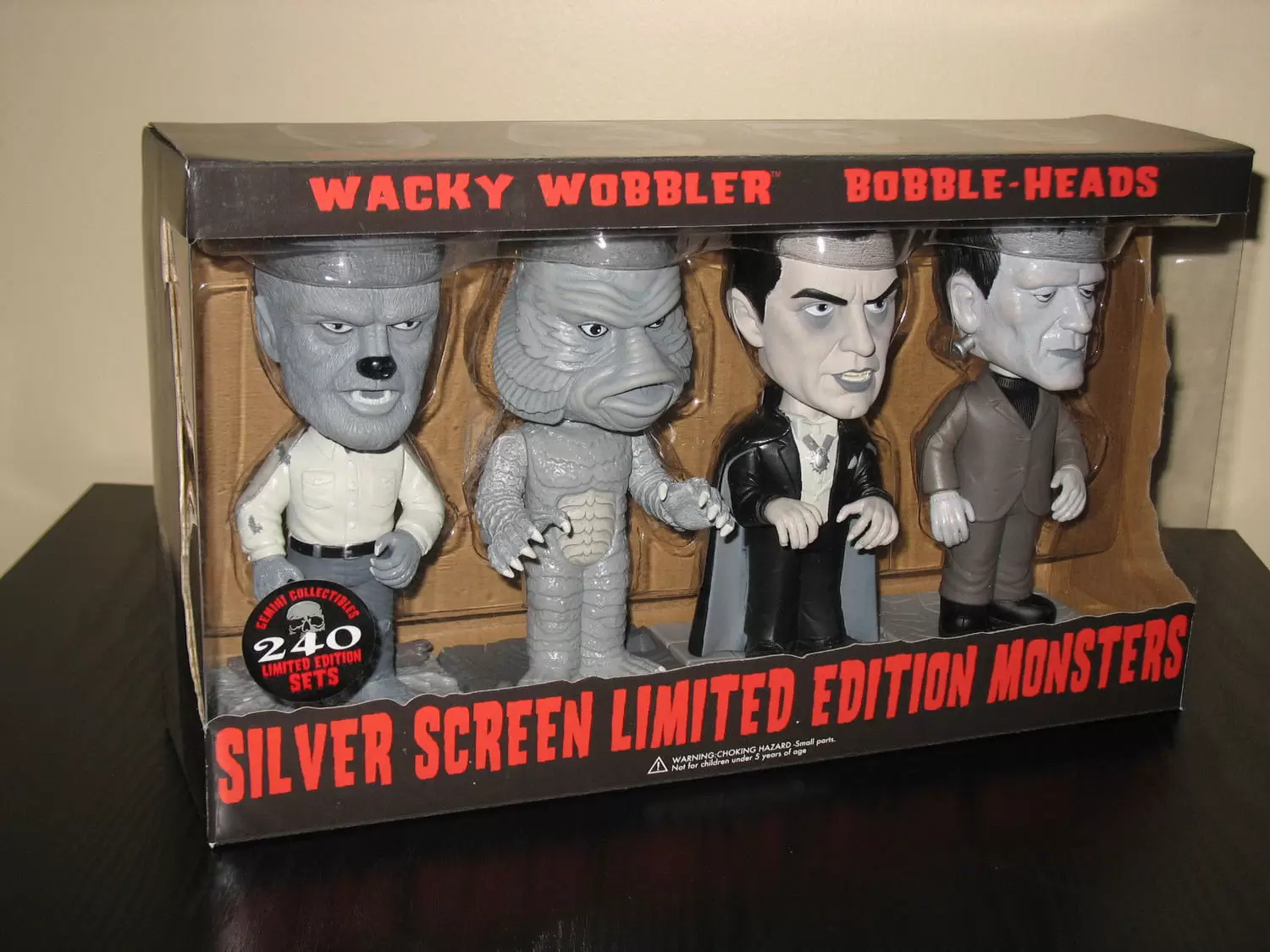 Wacky Wobbler Movies - Universal Monsters - Silver Screen Monsters 4 Pack