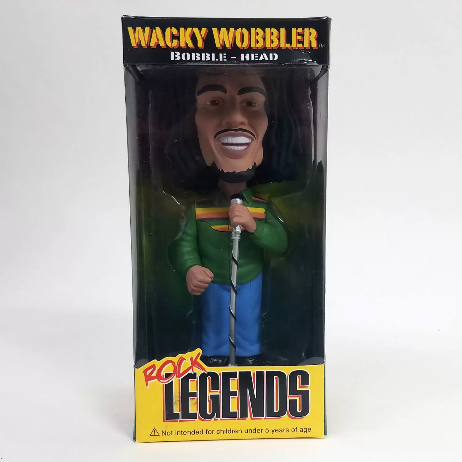 Wacky Wobbler Music - Bob Marley  - Buffalo Soldier Green Shirt