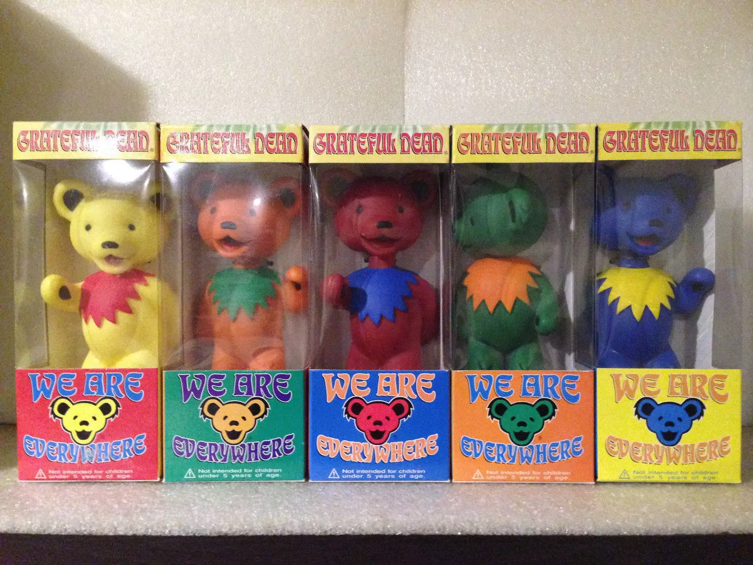 Grateful Dead Bear 5 Pack - Wacky Wobbler Music action figure