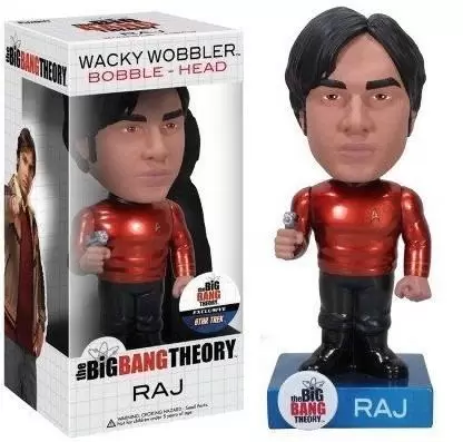 Wacky Wobbler TV Shows - The Big Bang Theory - Raj Koothrappali Star Trek Metallic