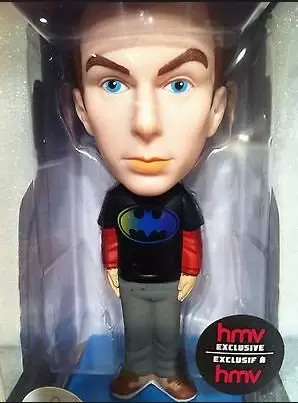 Wacky Wobbler TV Shows - The Big Bang Theory - Sheldon Batman Black Shirt