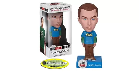 Wacky Wobbler Big Bang Theory Sheldon in Batman T-shirt Figure Funko 028705 for sale online 